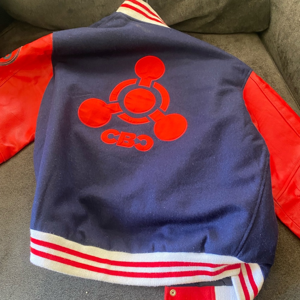 Red and Blue Varsity Jacket